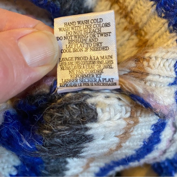 Z SUPPLY desmond lavender and blue stripe cream cozy sweater in multi Large - Picture 12 of 12